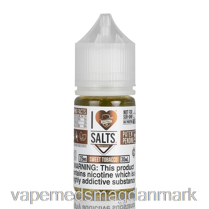 Vape Juice Sød Tobak - Jeg Elsker Salt - 30ml 25mg